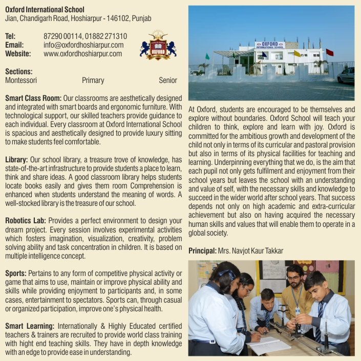 Oxford International School-Punjab