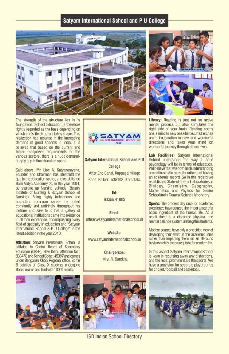 Satyam International School and P U College